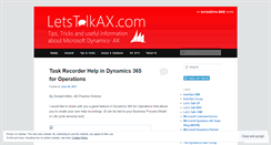 Desktop Screenshot of letstalkax.com